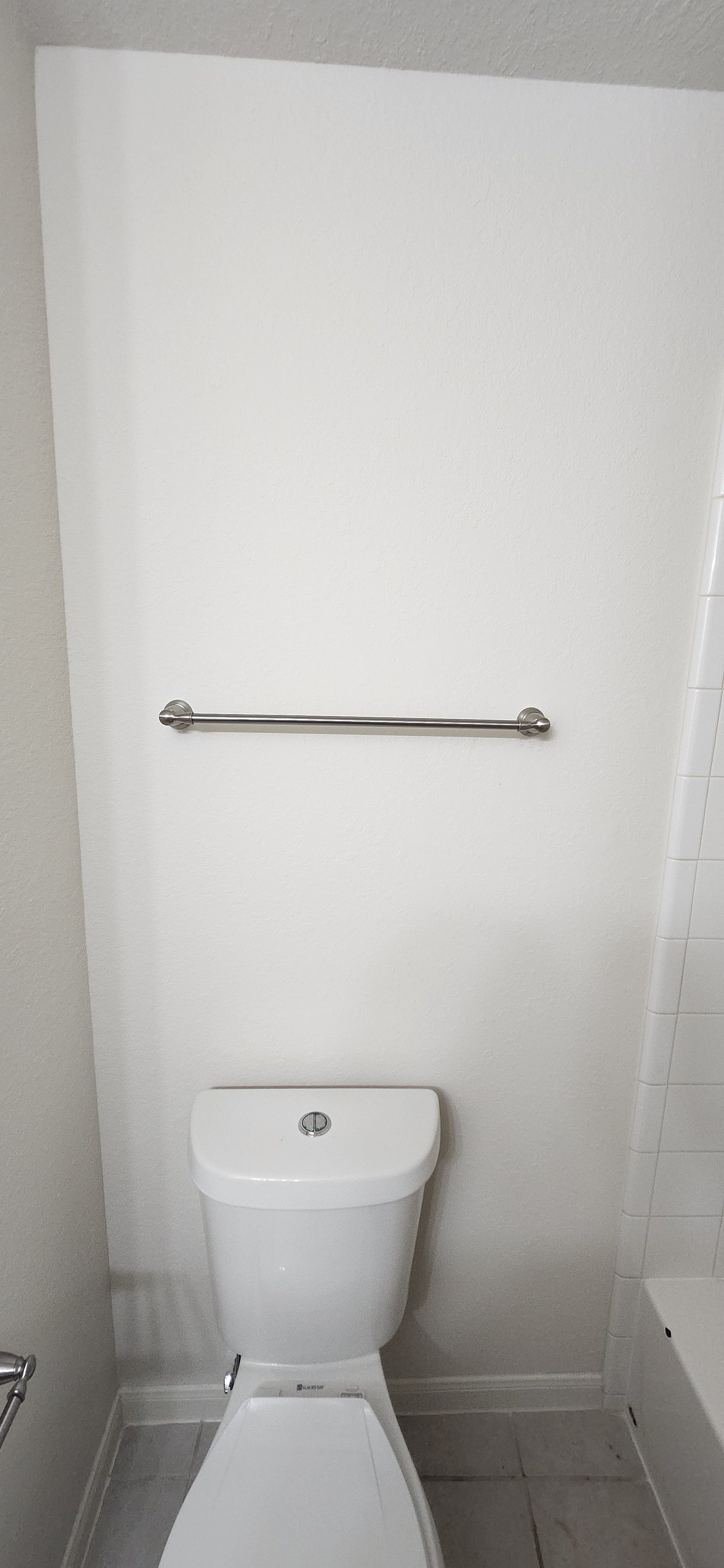 Towel bar installed in a bathroom in Katy, TX